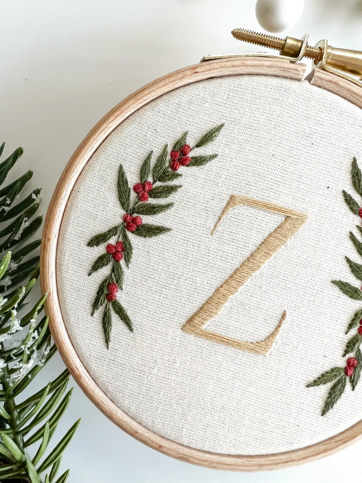 Festive Alphabet Embroidery Kit