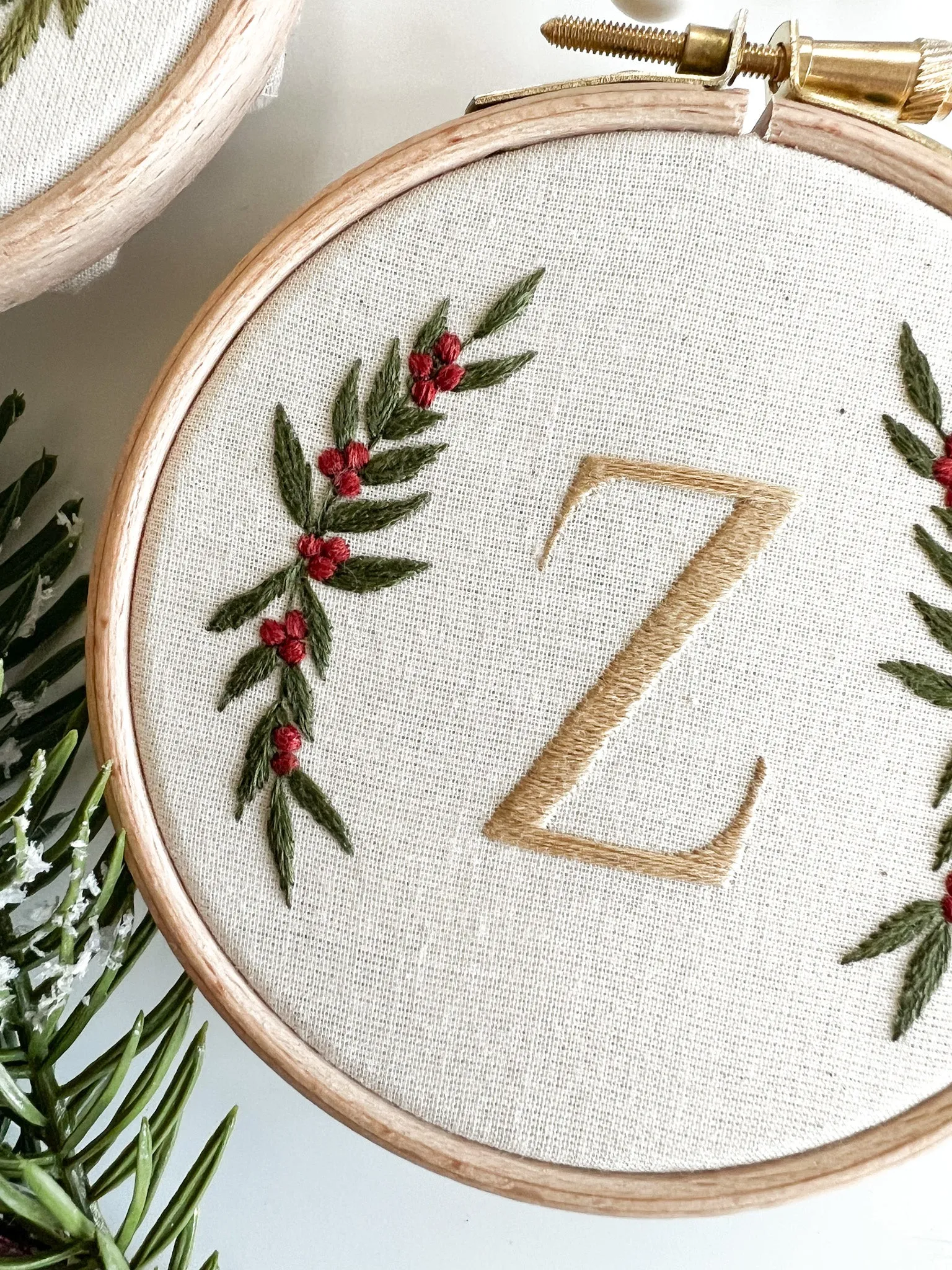 Festive Alphabet Embroidery Kit