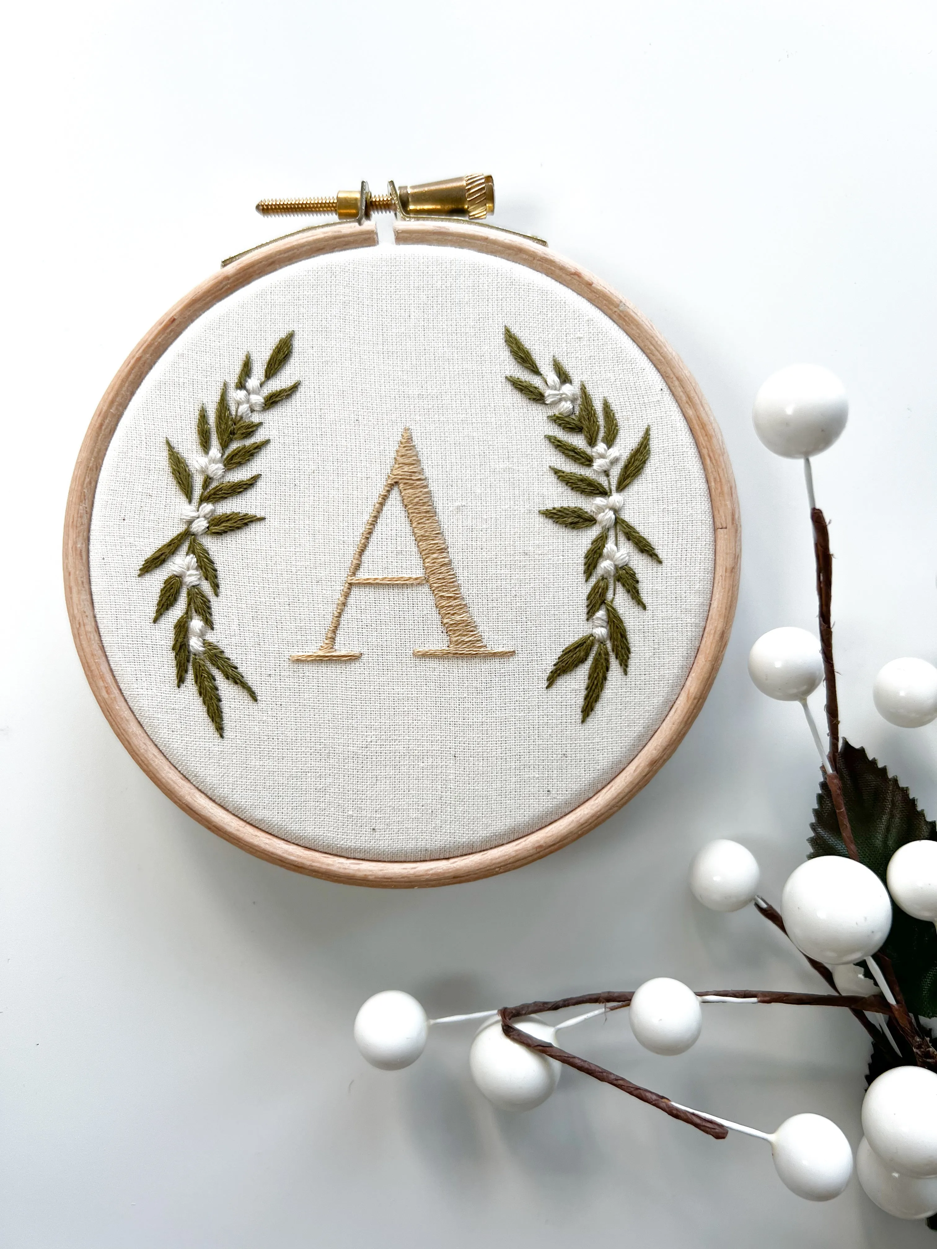 Festive Alphabet Embroidery Kit