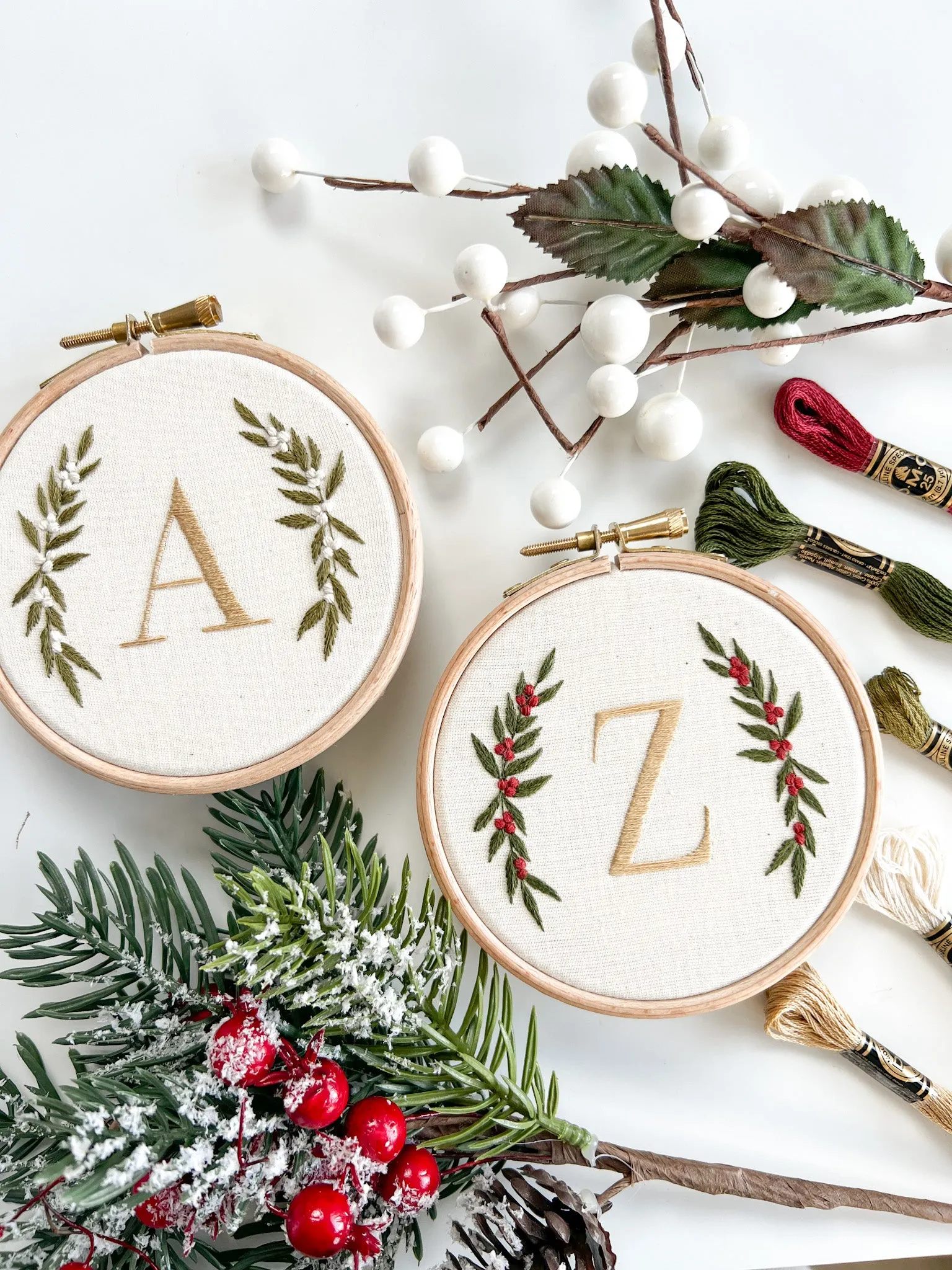 Festive Alphabet Embroidery Kit