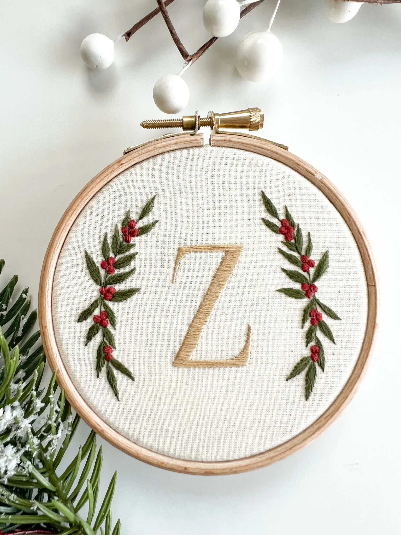 Festive Alphabet Embroidery Kit