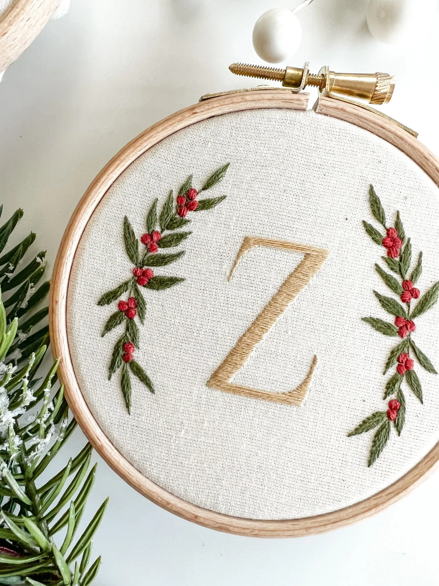 Festive Alphabet Embroidery Kit