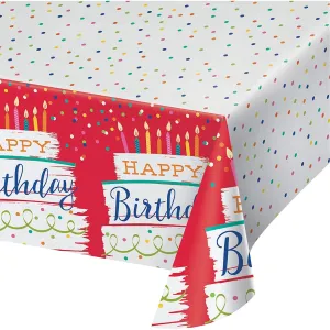 Festive Cake Tablecover, 54in X 102in