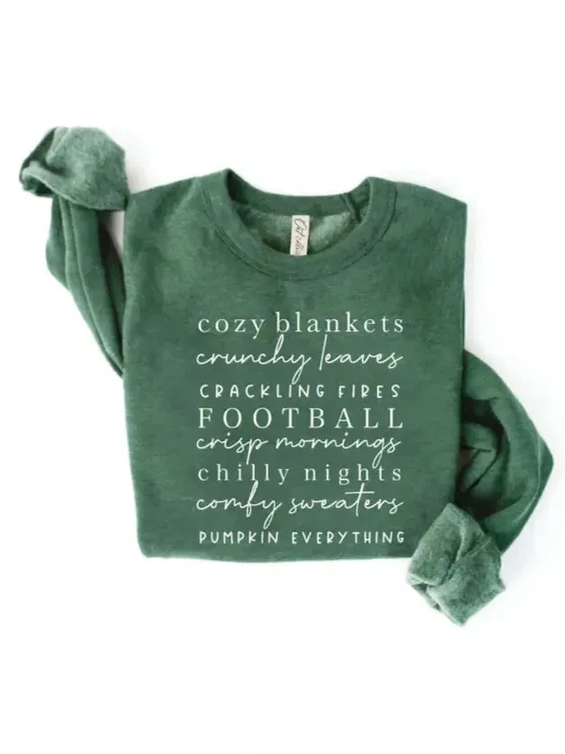 FINAL SALE ~ Cozy Blankets Graphic Sweatshirt