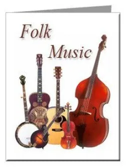 Folk Music Note Cards