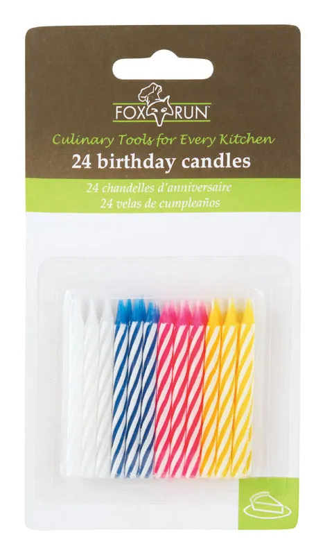 Fox Run Assorted None Scent Birthday Candles