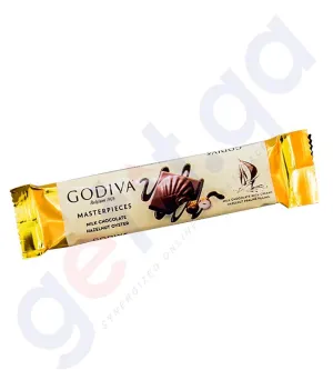 GODIVA MASTERPIECES MILK CHOCOLATE HAZELNUT OYSTER