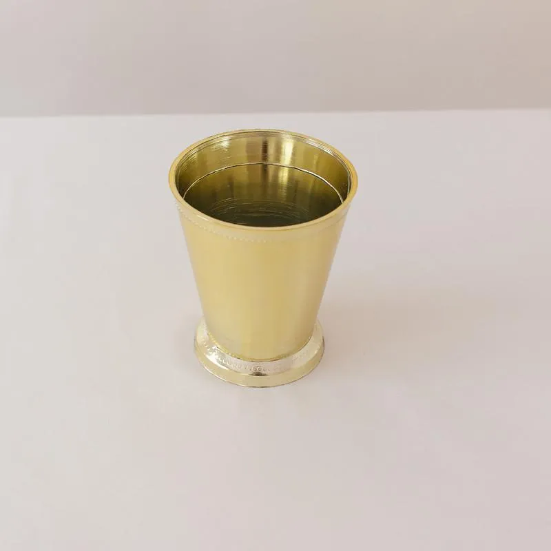 Gold 4'' Mint Julep Plastic Cup