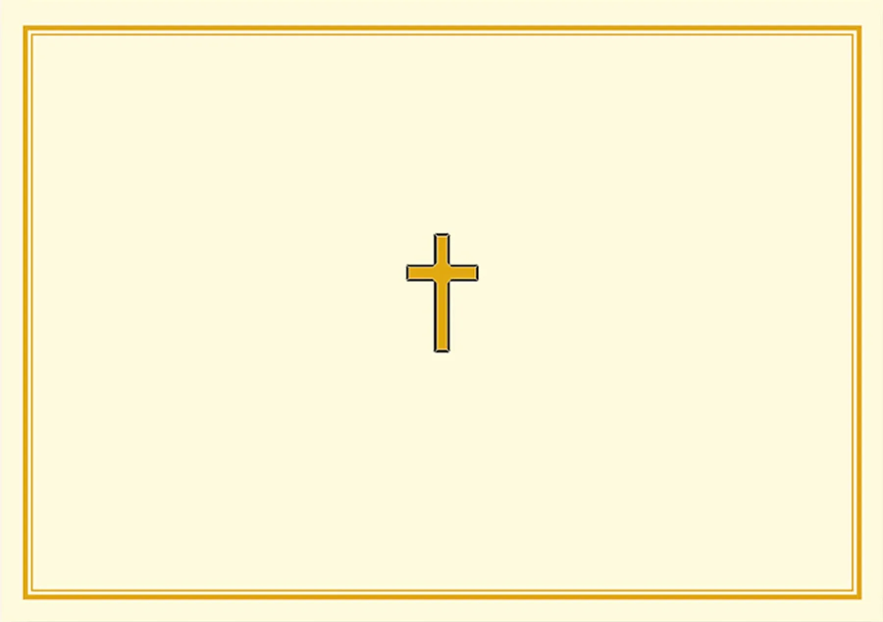 Gold Cross Note Cards