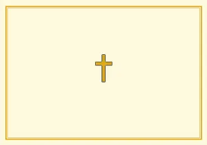 Gold Cross Note Cards