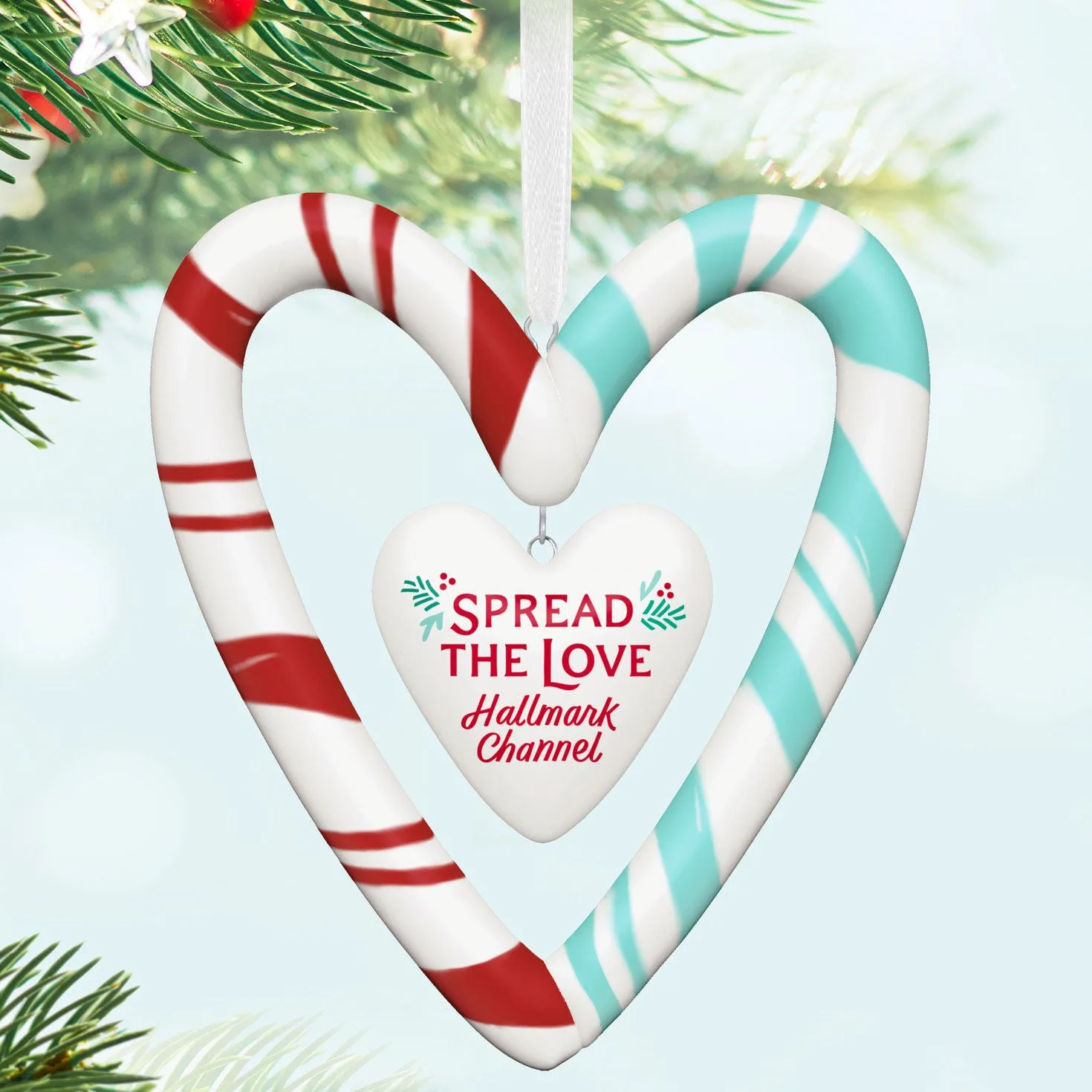 Hallmark Channel, Spread the Love (Porcelain) — 2024 Hallmark Keepsake Christmas Ornament