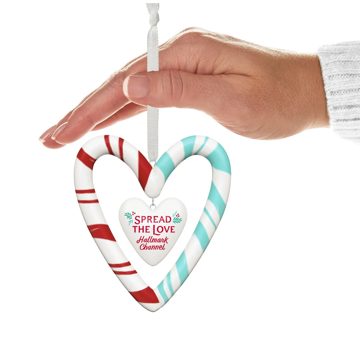 Hallmark Channel, Spread the Love (Porcelain) — 2024 Hallmark Keepsake Christmas Ornament