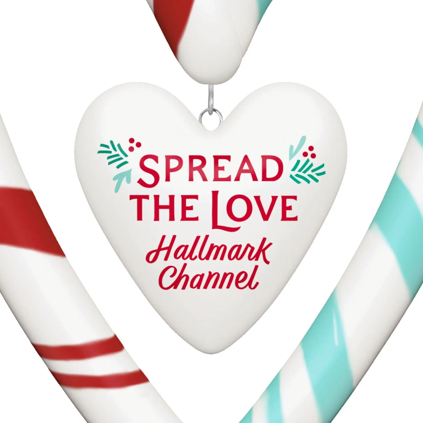 Hallmark Channel, Spread the Love (Porcelain) — 2024 Hallmark Keepsake Christmas Ornament