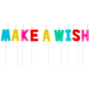 Hallmark ''Make a Wish'' Assorted Color Birthday Candles, Set of 9