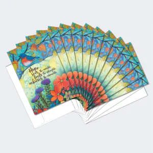 Hopeful Bird 12 Pack Notecards