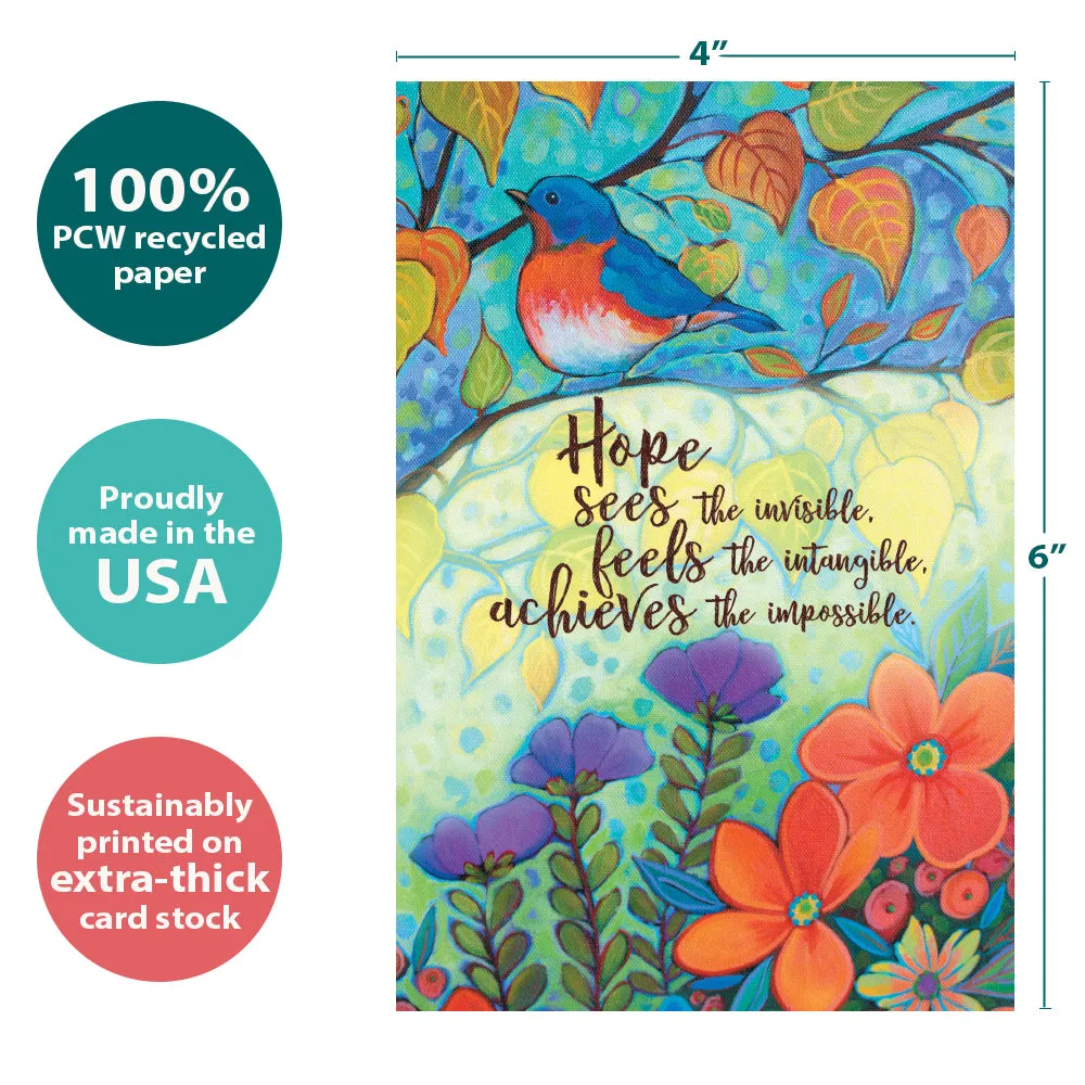 Hopeful Bird 12 Pack Notecards