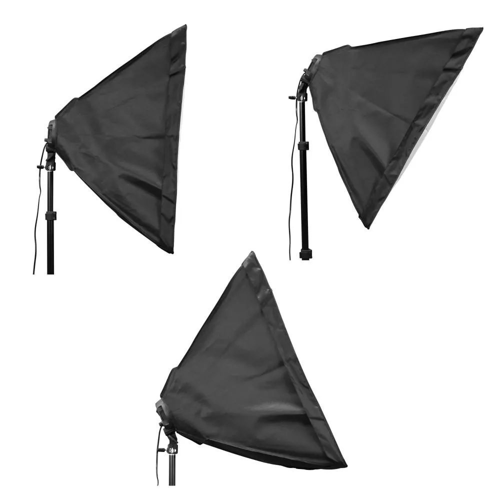 Hypop Double Rectangle Softbox Kit (Includes: Backdrop Stand & Paper Roll)