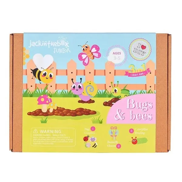 Jack In The Box 3 in 1 Craft Kits Bees & Bugs