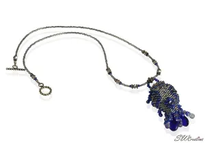 Kai Blue Beaded Fish Bead Art Necklace