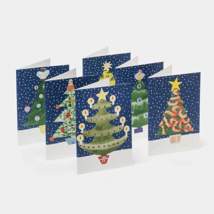 Make Your Own Christmas Cards Set - Christmas Tree