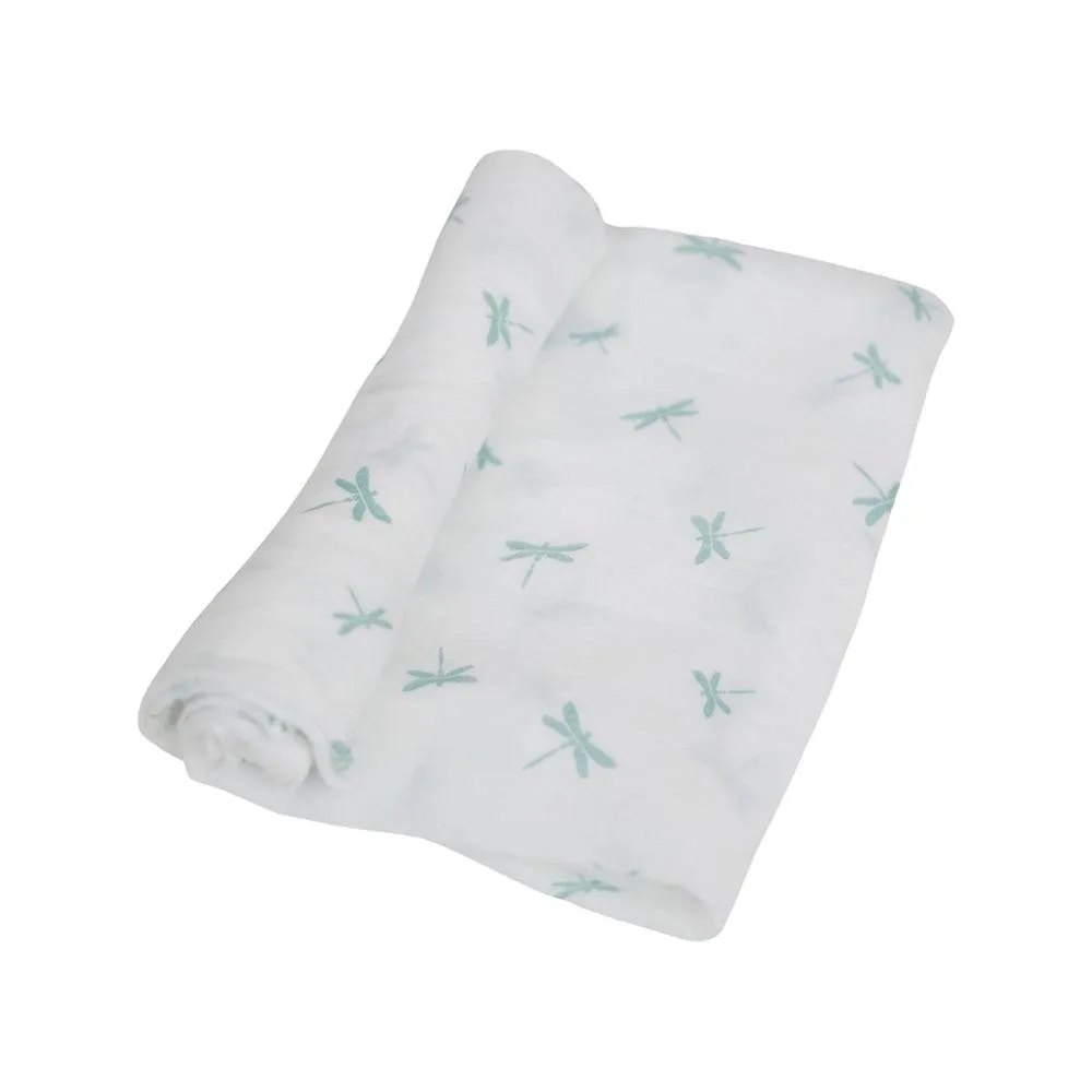 Muslin Swaddle Blanket Set Oh So Soft Crane   Dragonfly