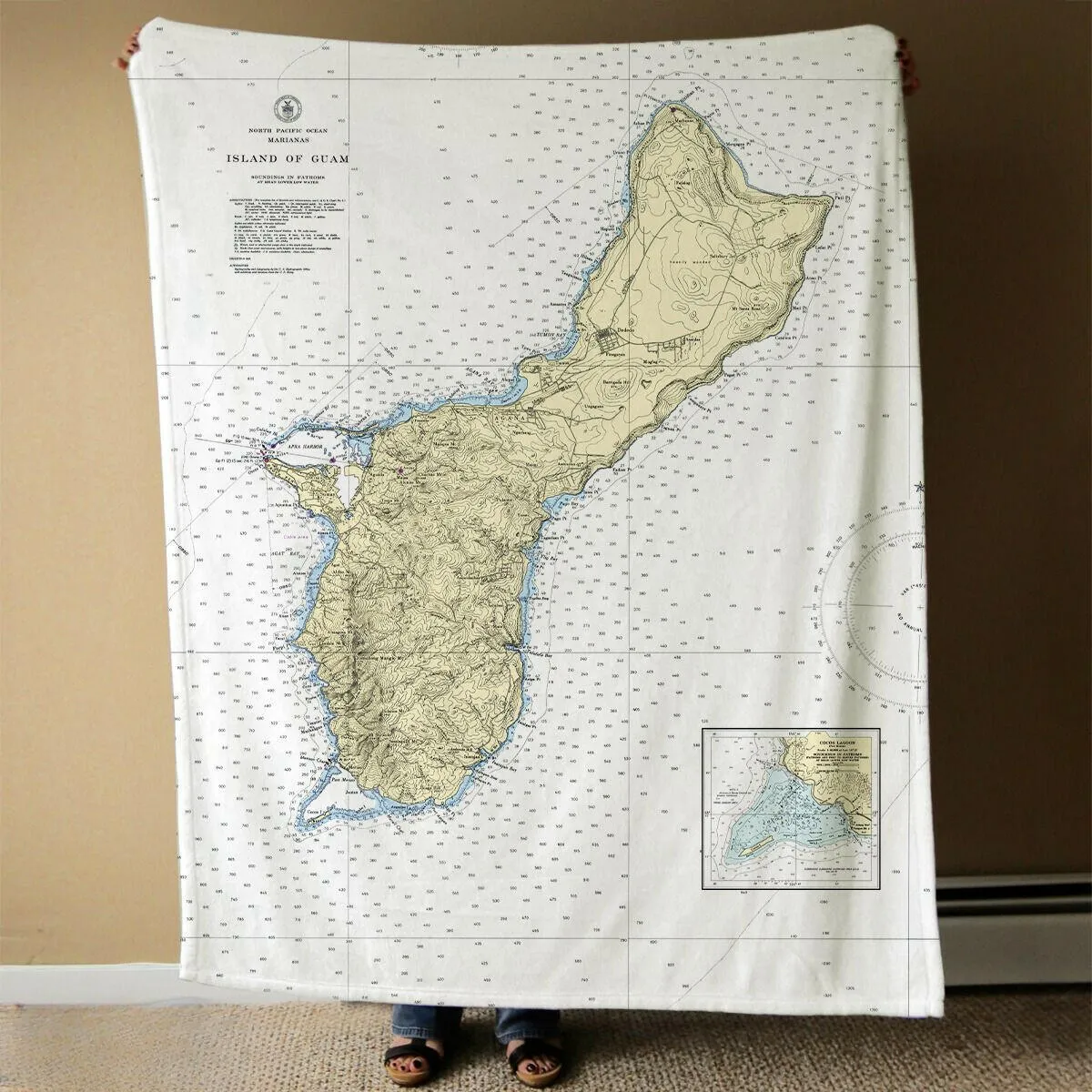 Nautical Chart Blankets, Special Territories Coastal Maps