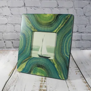 NEW! 4 x 4 River Arc Frame in Blue Green Ocher by Grant-Noren Frames