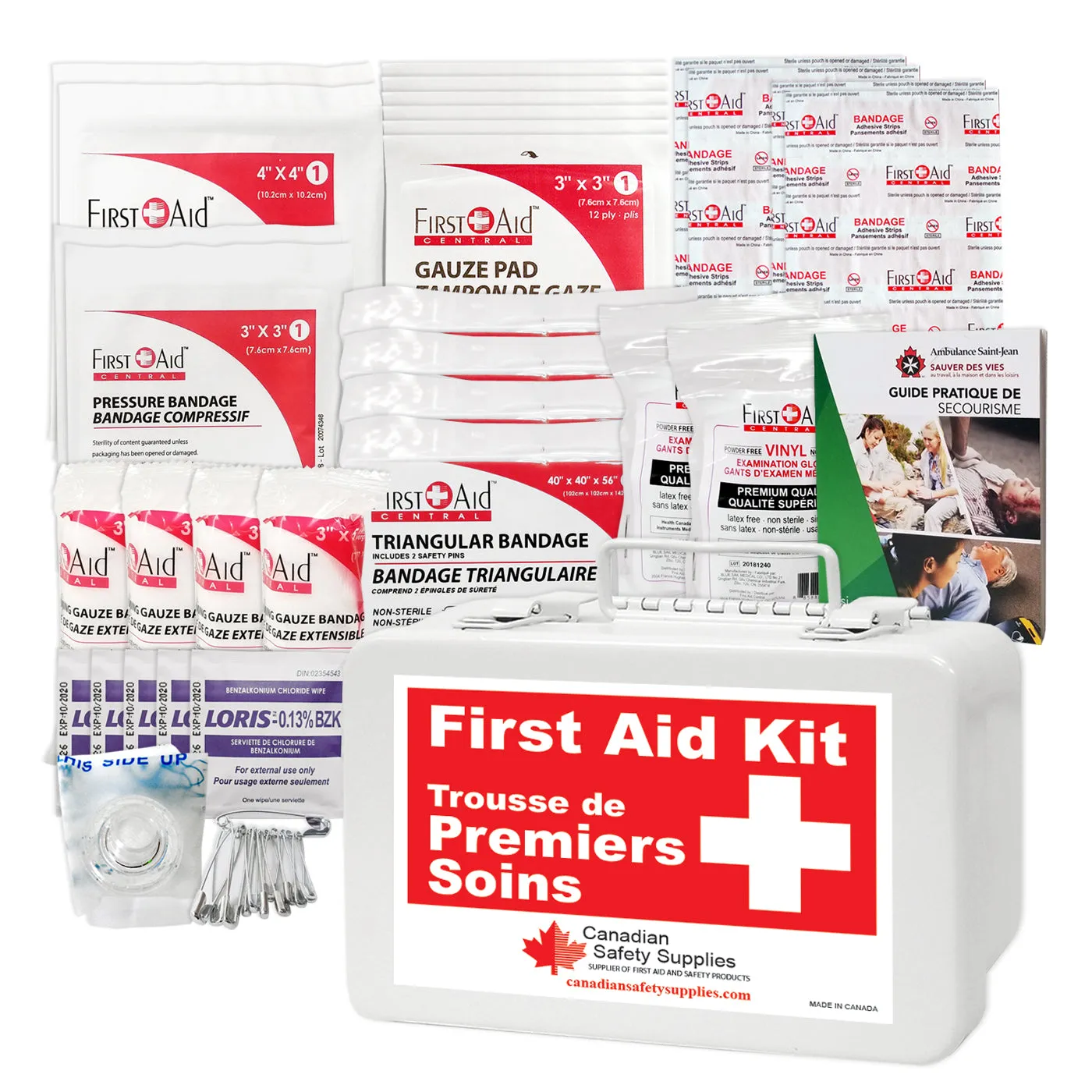 Ontario Section 16 Transportation, Construction, Farm and Bush First Aid Kit and Refill