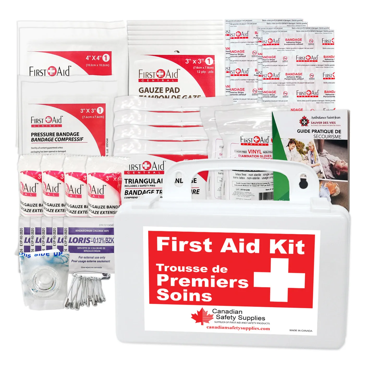 Ontario Section 16 Transportation, Construction, Farm and Bush First Aid Kit and Refill