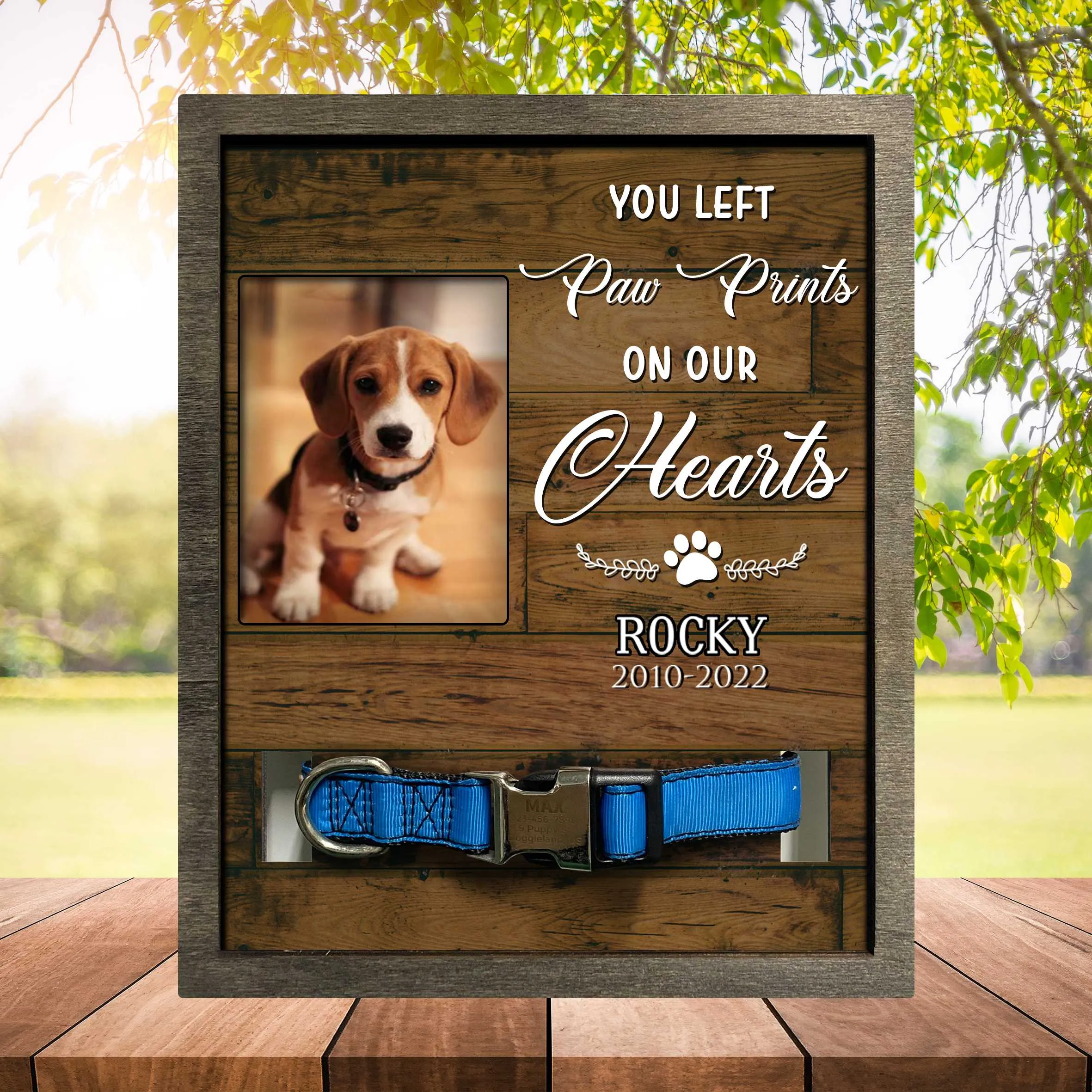 Pawprints Left By You Memorial Gifts, Bereavement Gifts For Dog Lovers