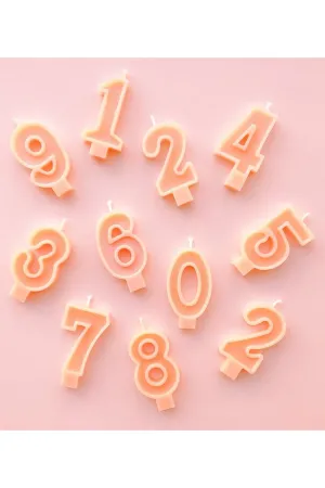 Peach Number Candles