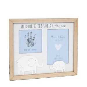 Petit Cheri Blue Hand Print & Photo Frame