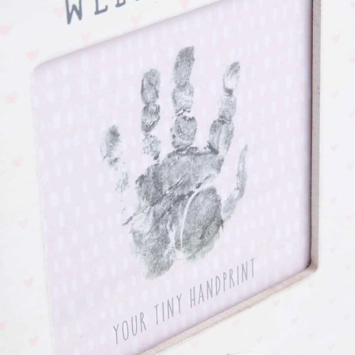 Petit Cheri Pink Hand Print & Photo Frame