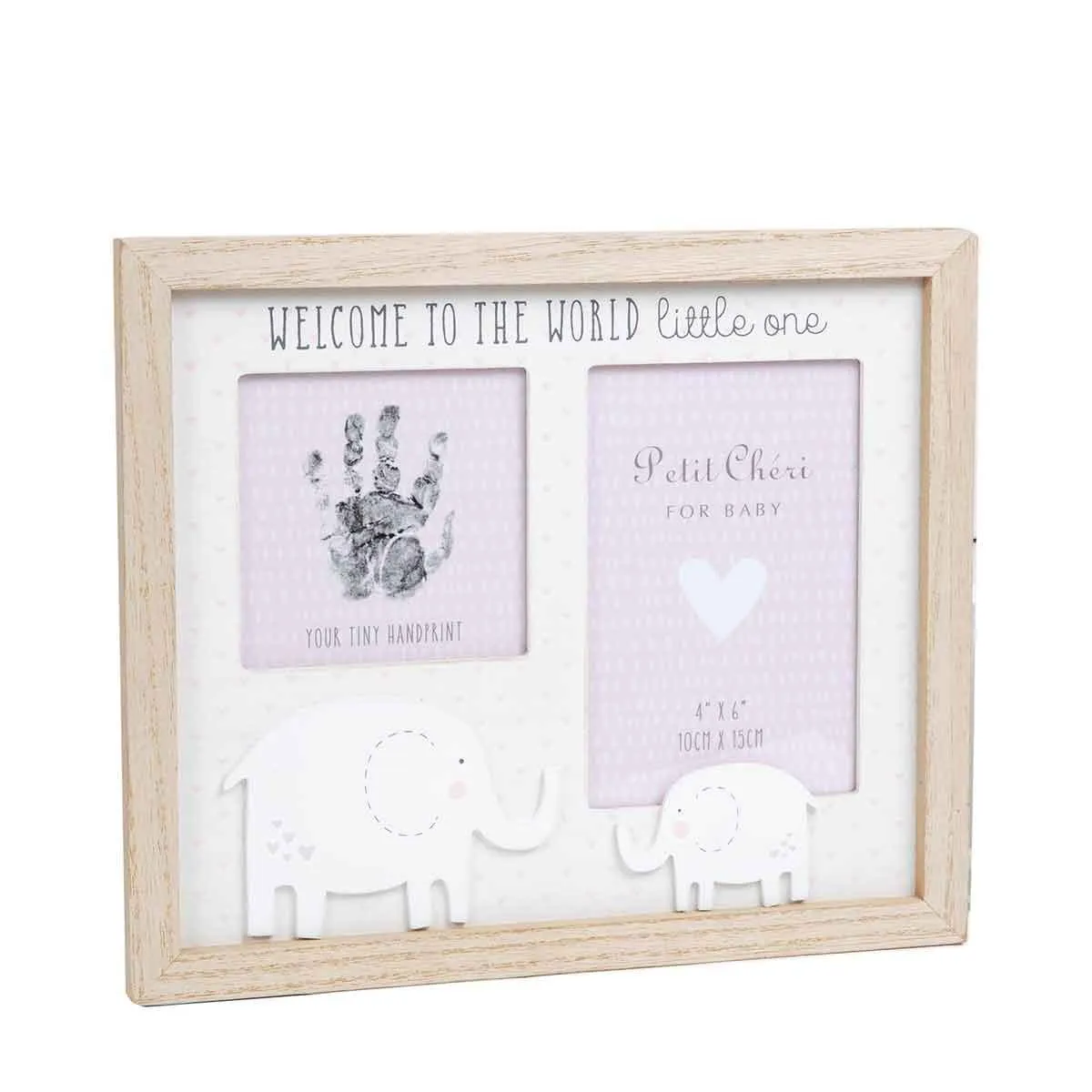 Petit Cheri Pink Hand Print & Photo Frame