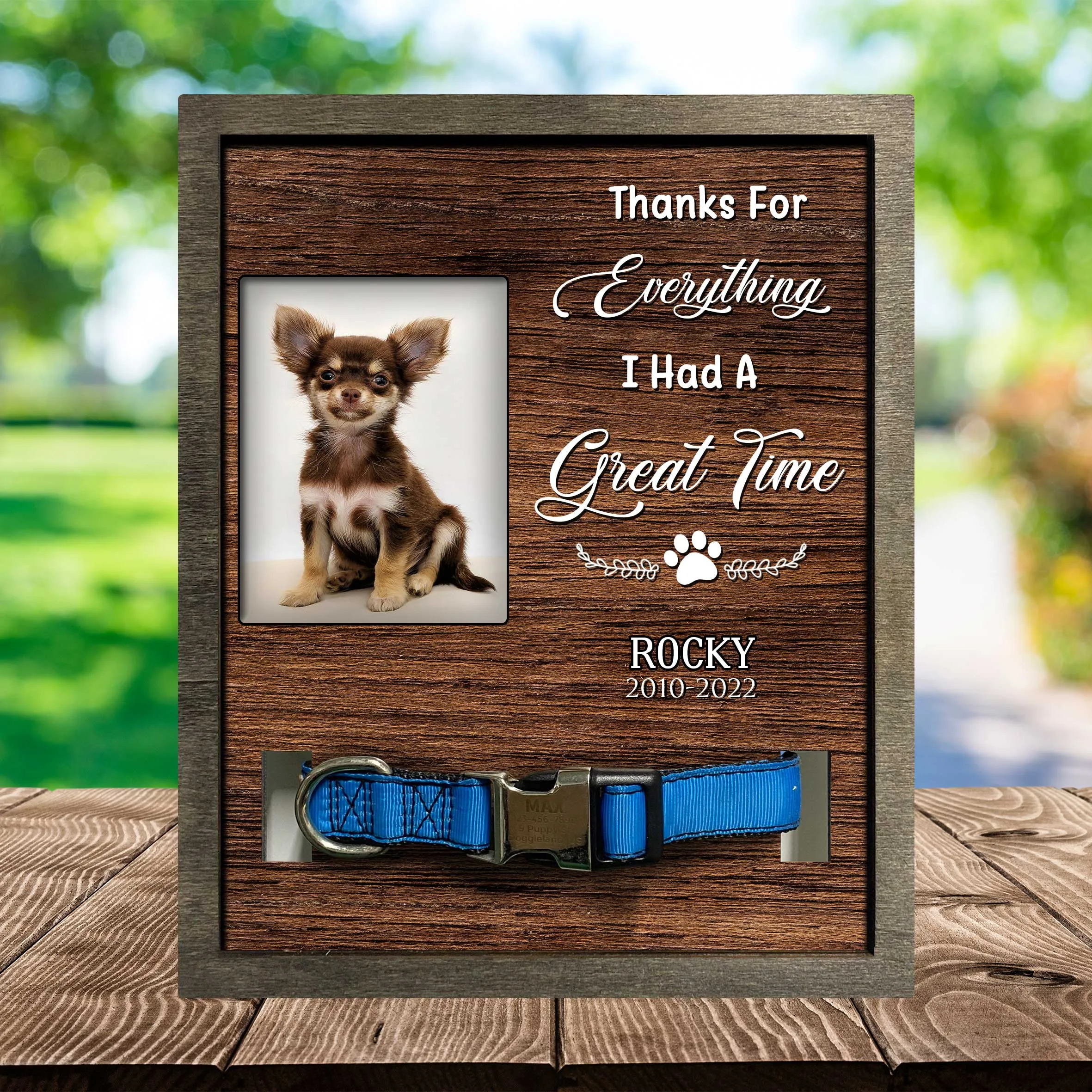 Picture Frame For Grieving A Dog's Death, Memorial Gift For Dog Lovers