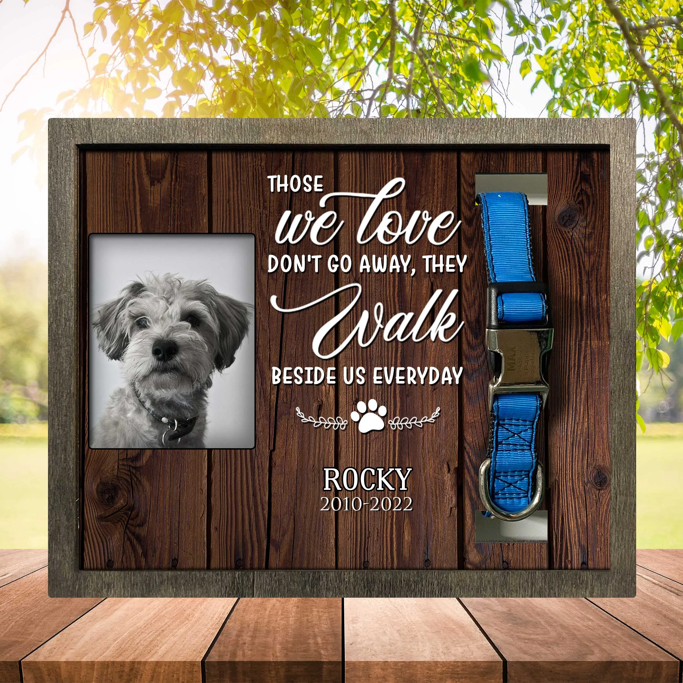 Picture Frame For Lost Of Schnauzer, Memorial Dog Frame Photo