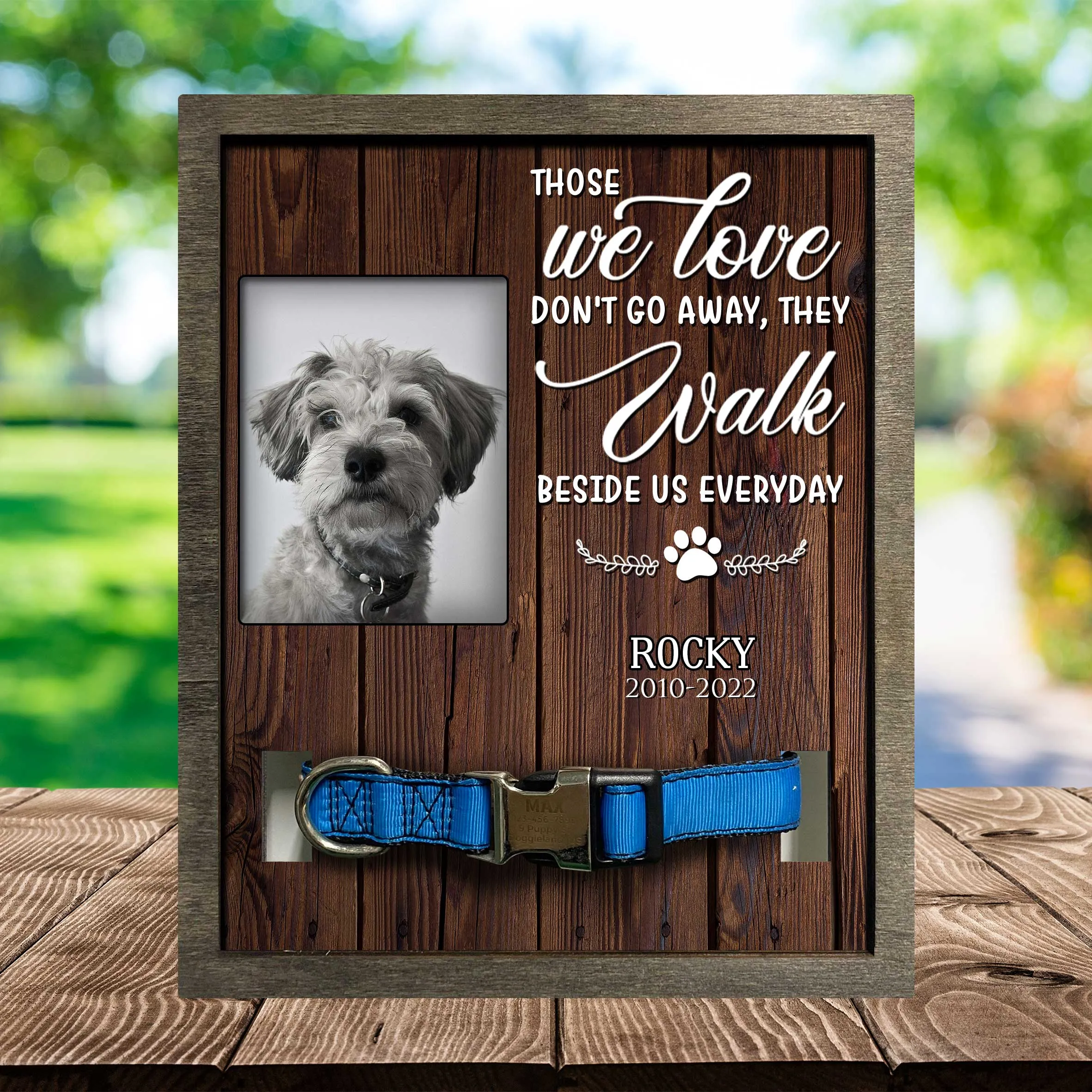 Picture Frame For Lost Of Schnauzer, Memorial Dog Frame Photo