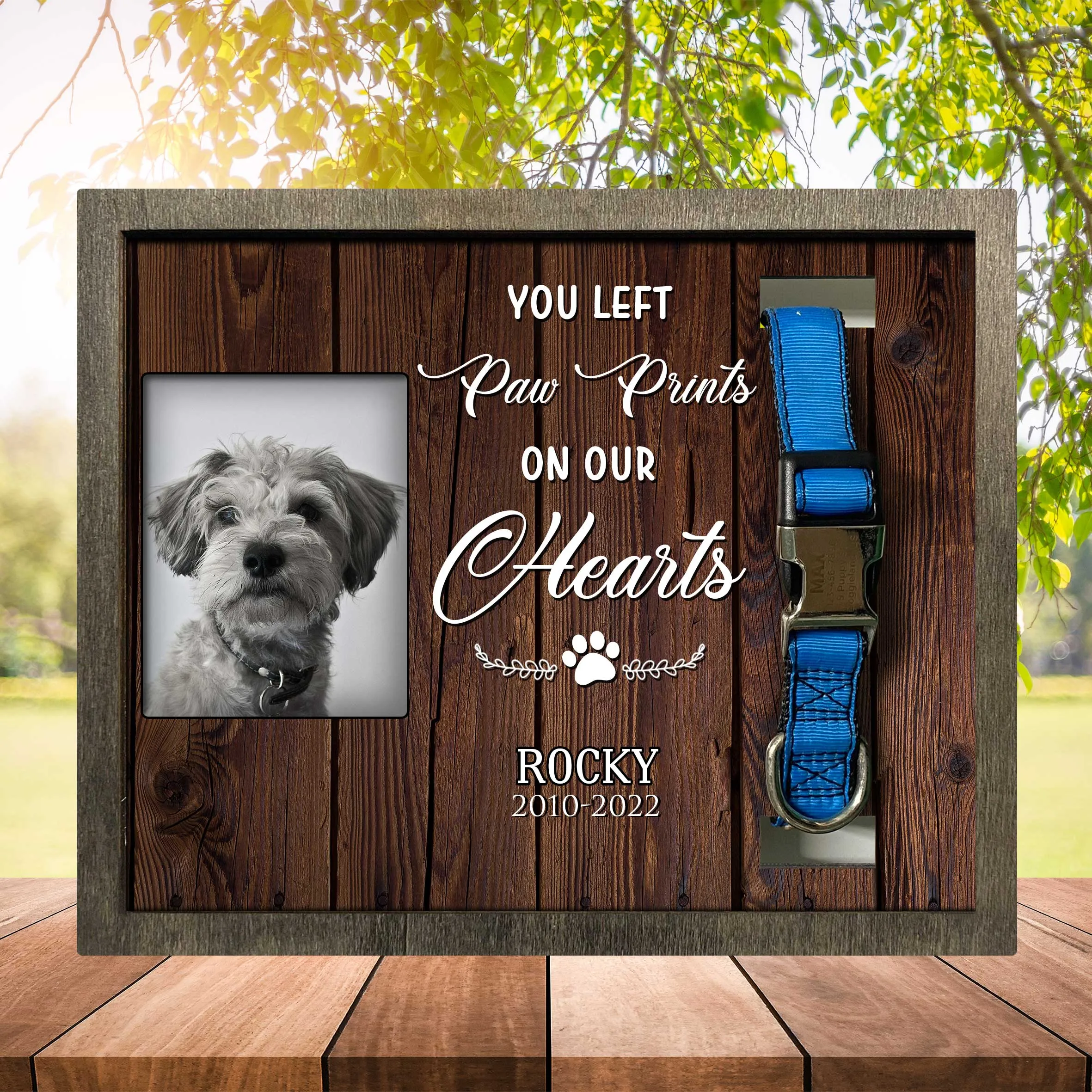 Picture Frame For Lost Of Schnauzer, Memorial Dog Frame Photo