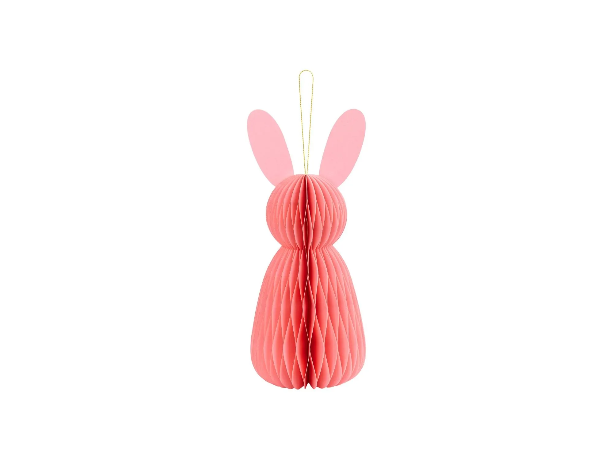 Pink Easter Bunny Honeycomb Bunny Decoration 30cm