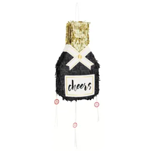 "Cheers" Champagne Bottle Piñata, 1 count