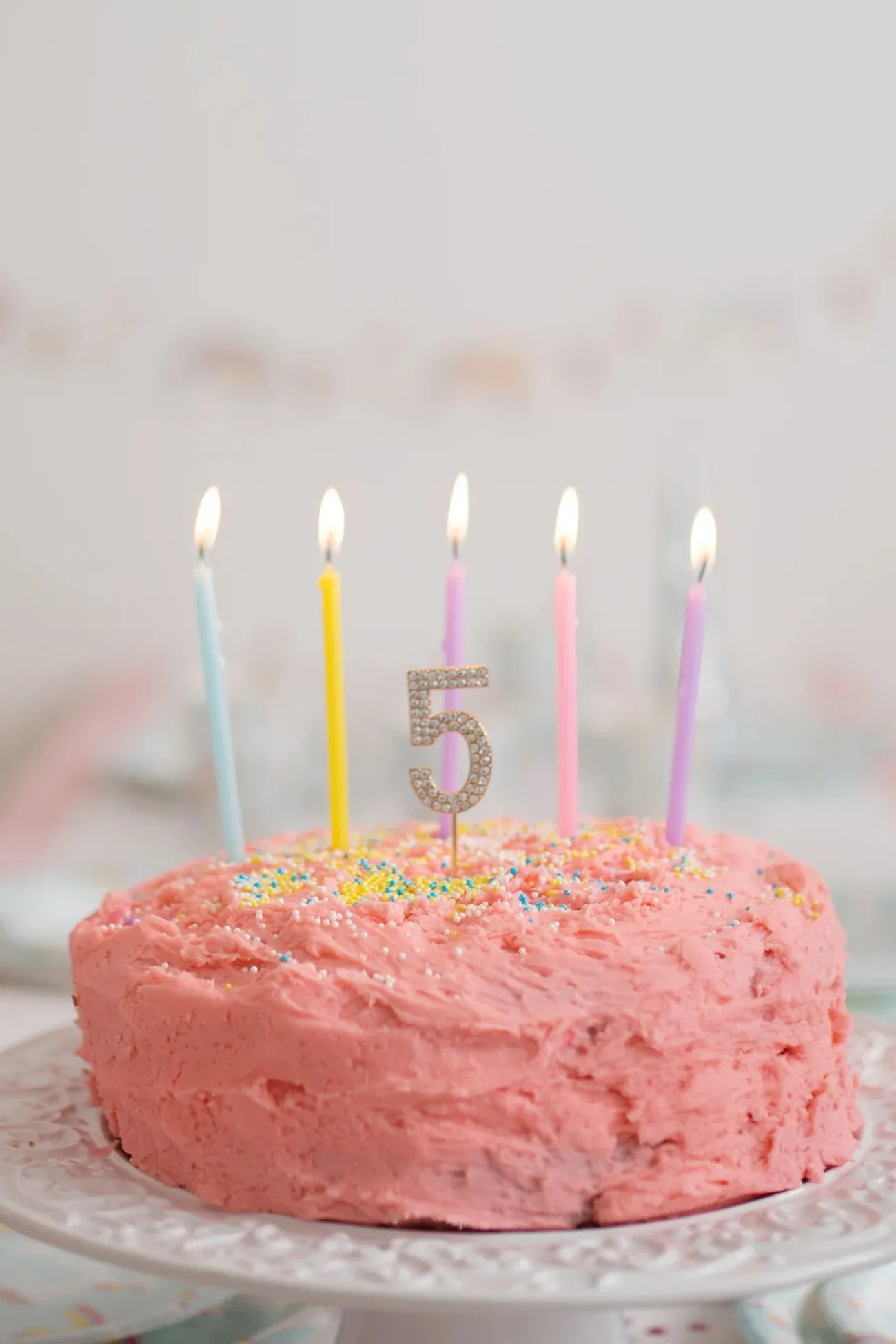 Rainbow Birthday Candles