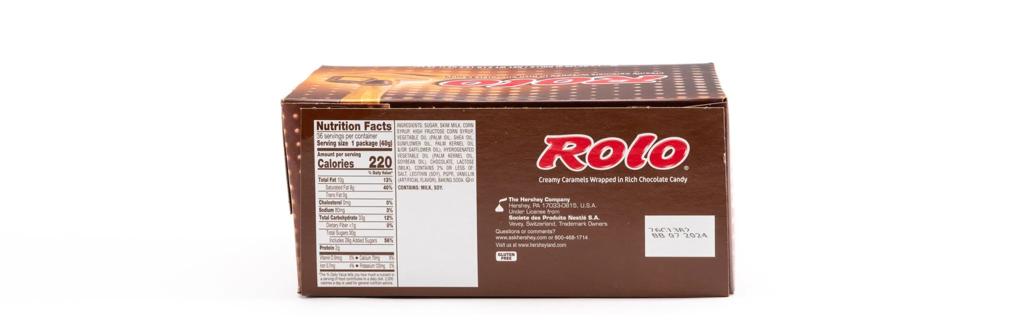 Rolo Creamy Caramels Chocolate Candy Rolls Bulk Box (1.7 oz, 36 ct.)