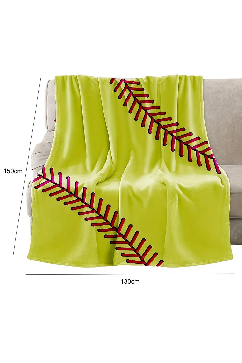 Soft Baseball Flannel Blanket