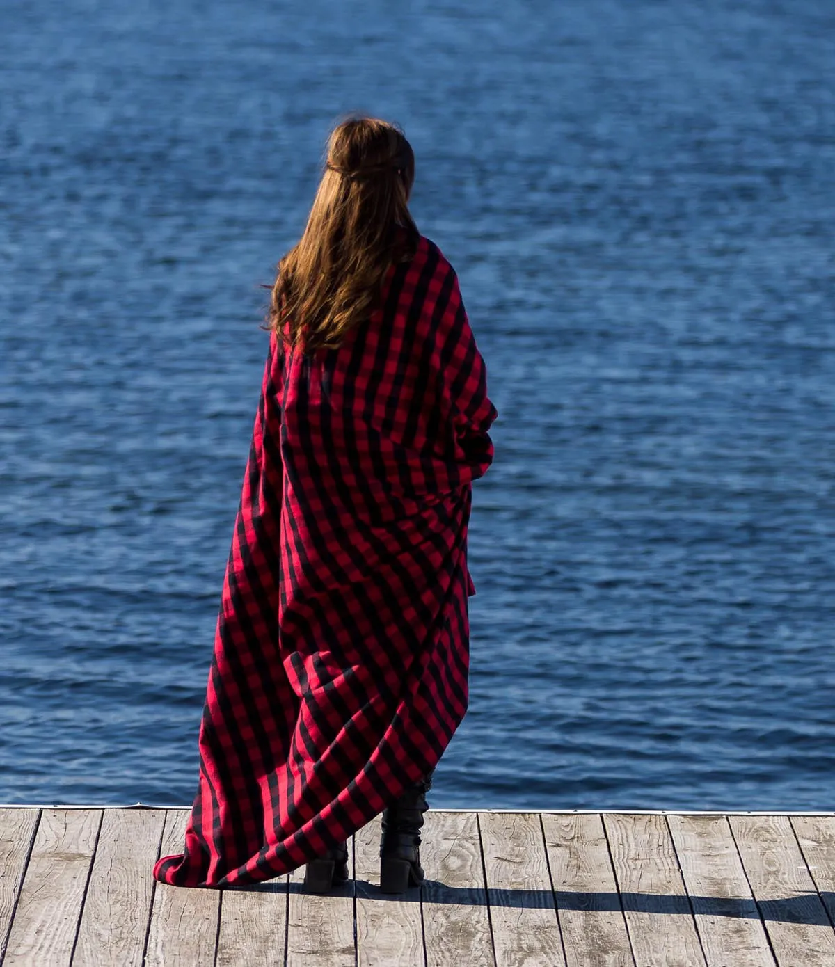 Stadium Blanket - Red Buffalo