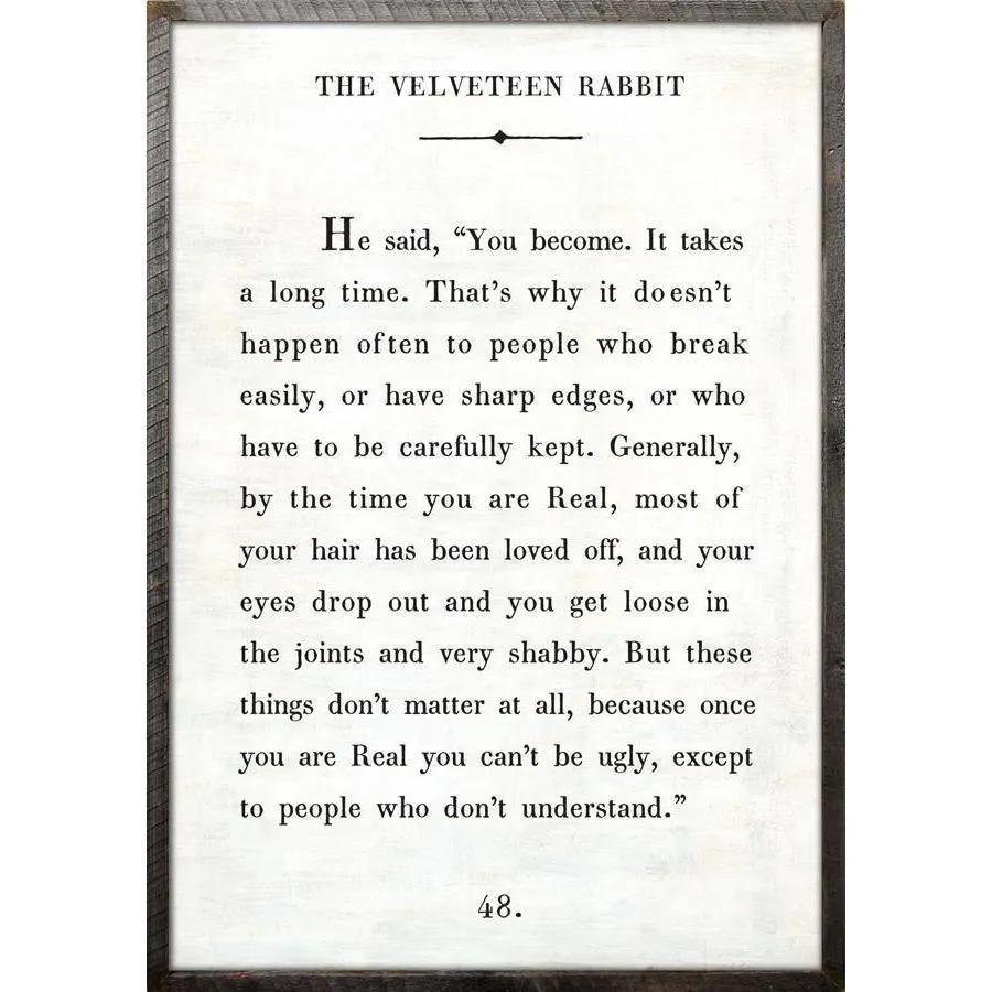 Sugarboo Designs The Velveteen Rabbit Art Print