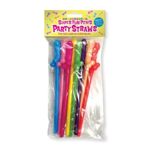 Super Fun Penis Straws - Multicolor