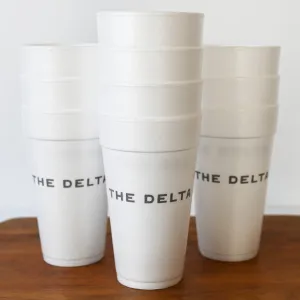 The Delta Brown Foam Cups