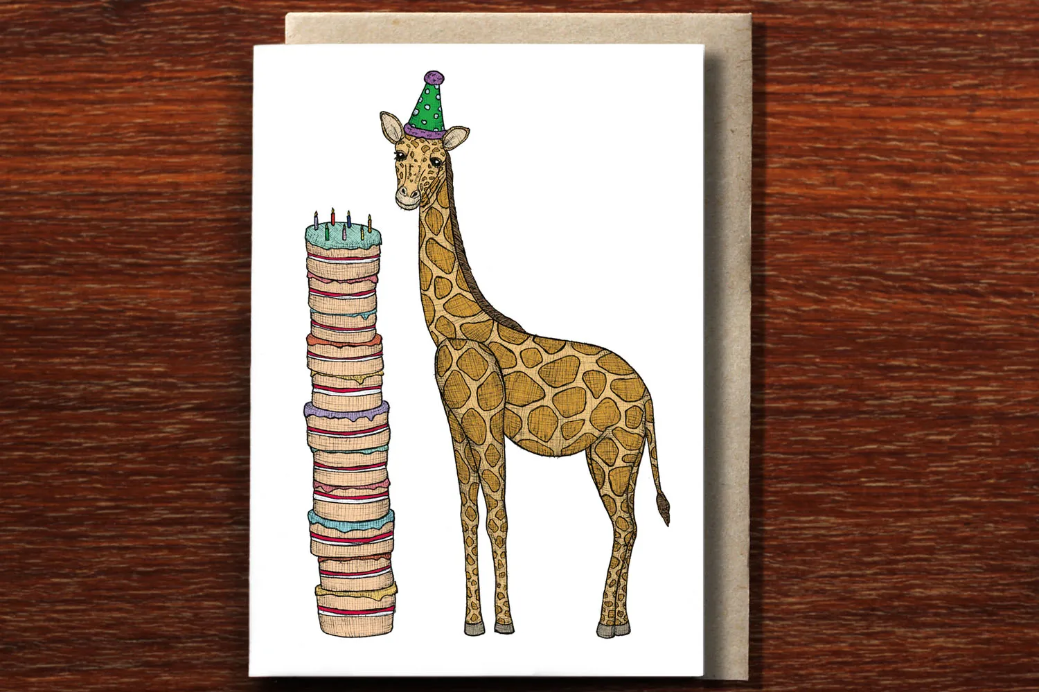 The Nonsense Maker - Greeting Card - Birthday Giraffe