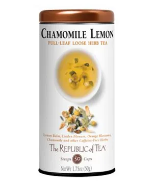 The Republic of Tea Chamomile Lemon Herbal Tea Bags