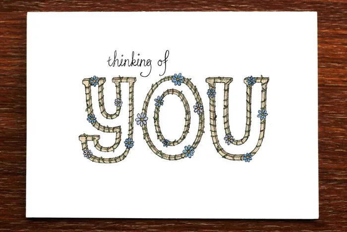 Thinking of You Card - THE NONSENSE MAKER